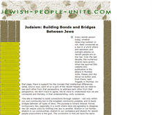 Tablet Screenshot of jewish-people-unite.com